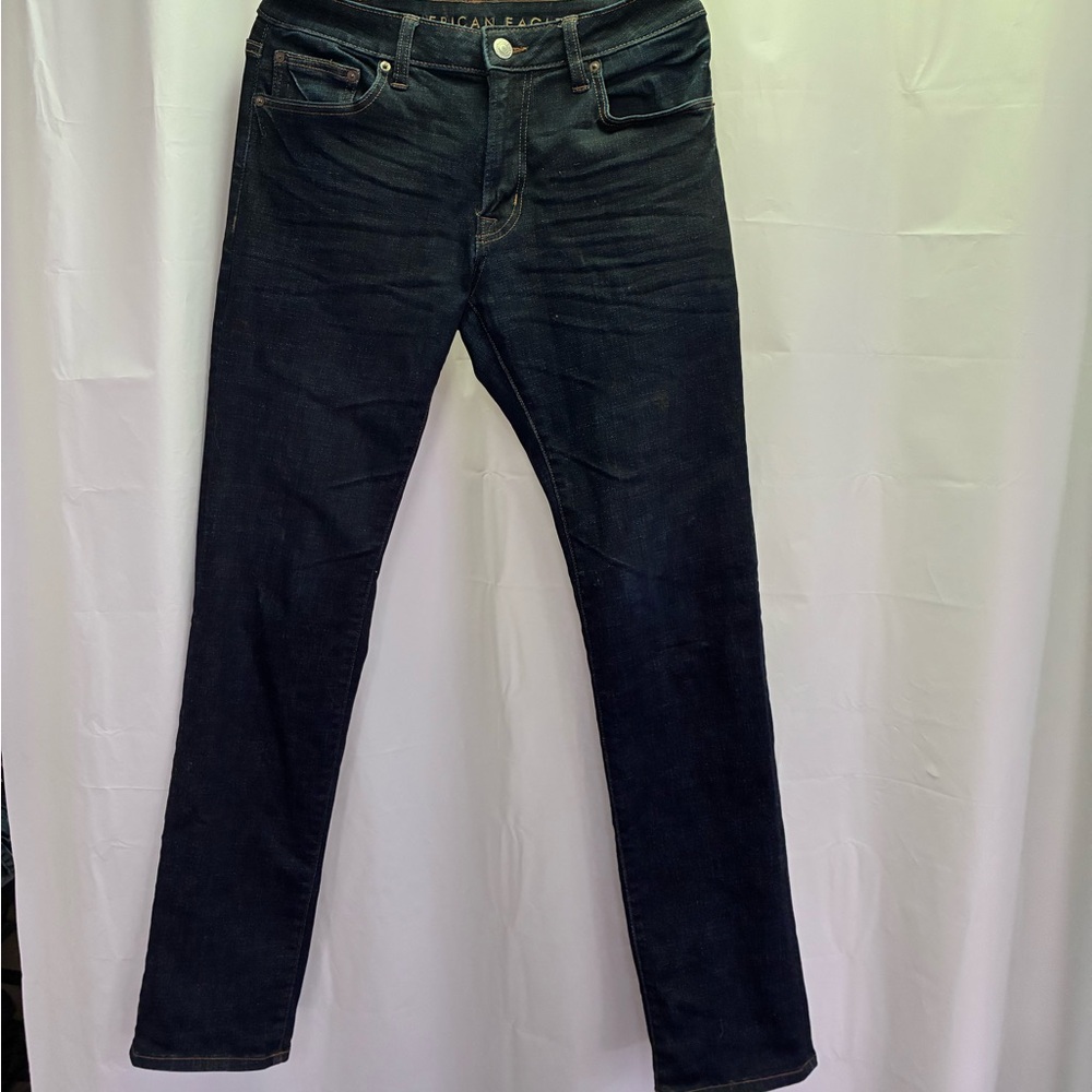 American Eagle Outfitters Men's Deep Indigo Slim Jeans